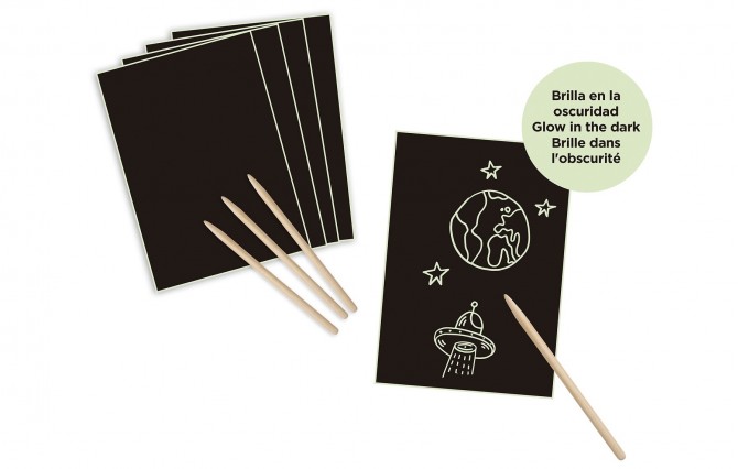 Wydrapywanka z kosmosem dla dzieci Apli Kids